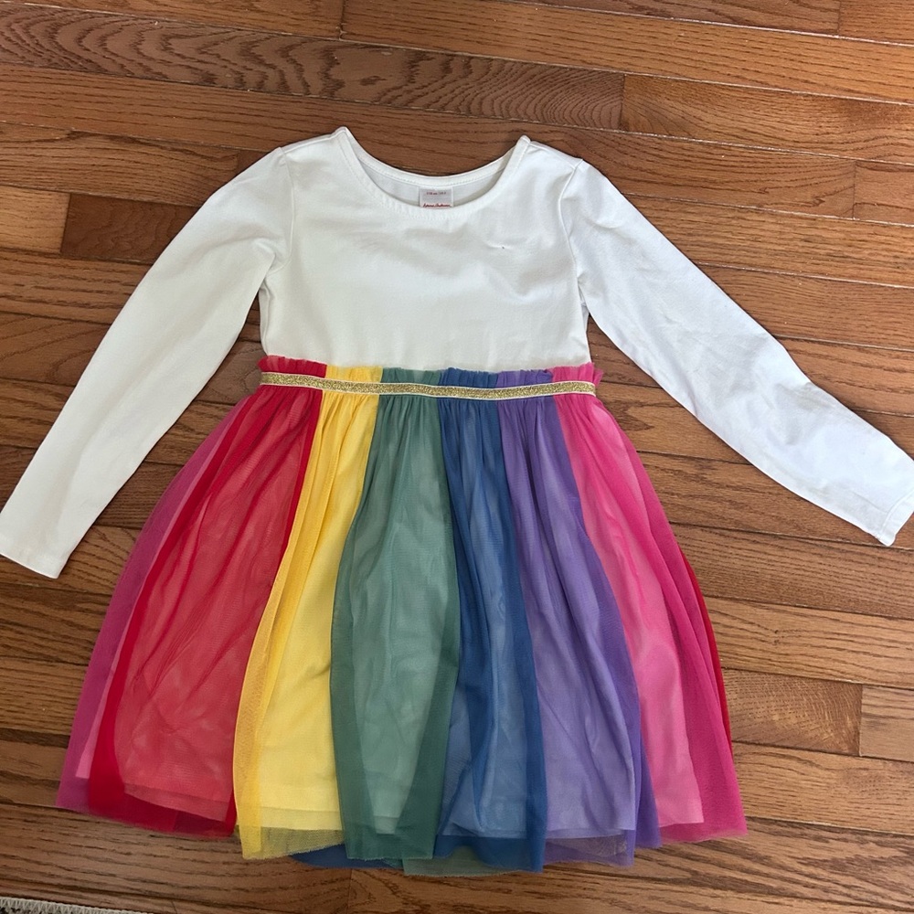 Hanna Andersson rainbow tulle dress